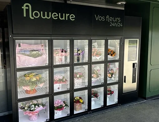 distributeur de fleurs