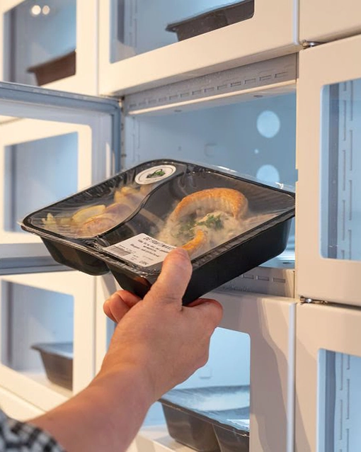distributeur de plats préparés