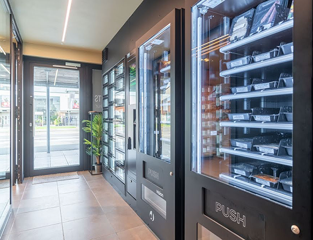 distributeur de plats préparés