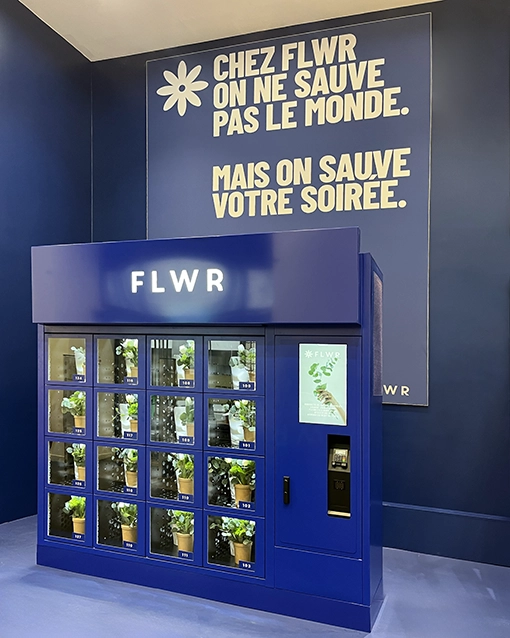 distributeur de fleurs